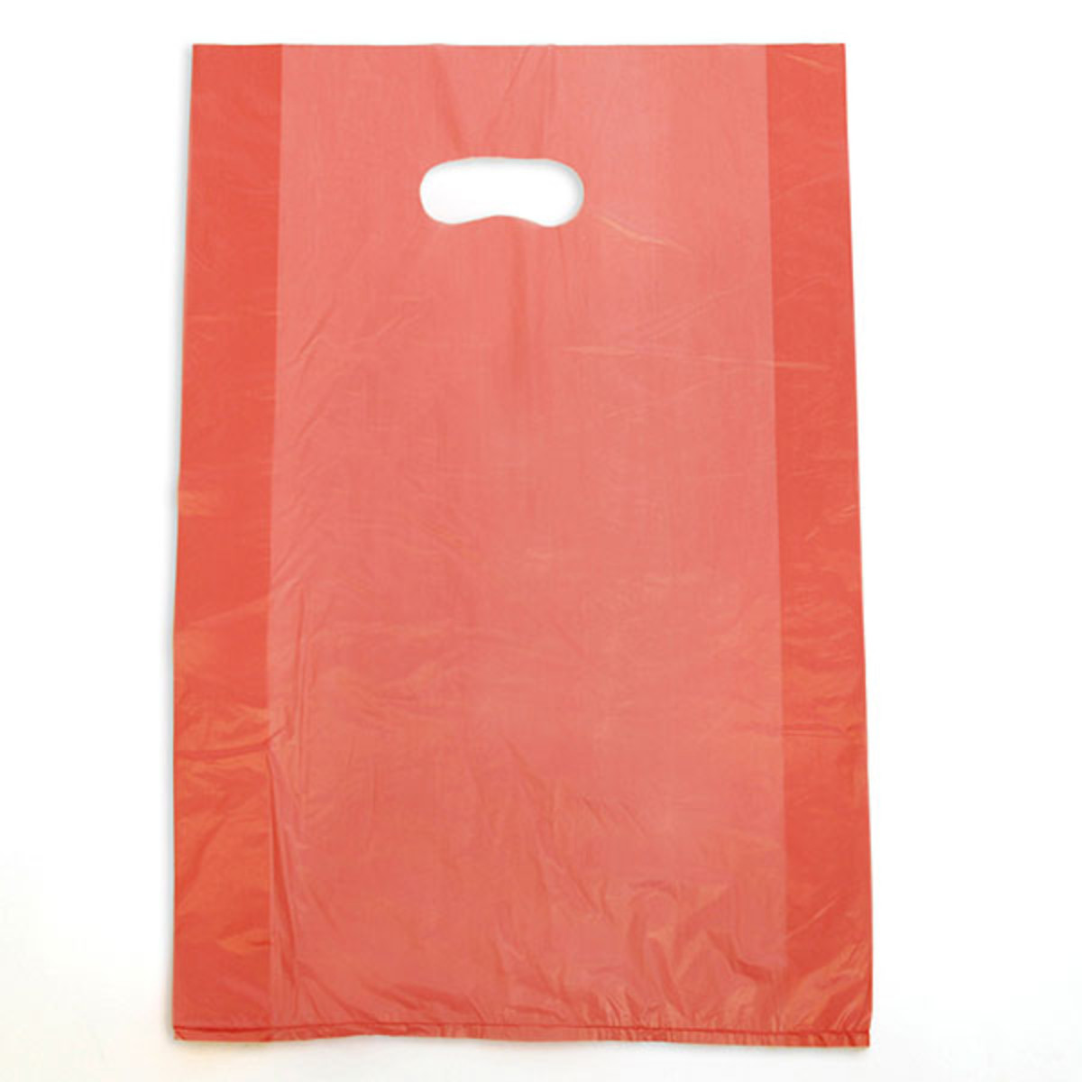 Die Cut Handle Plastic Bag in Red 12 W x 3 D x 18 H Inches 500 Pc eBay